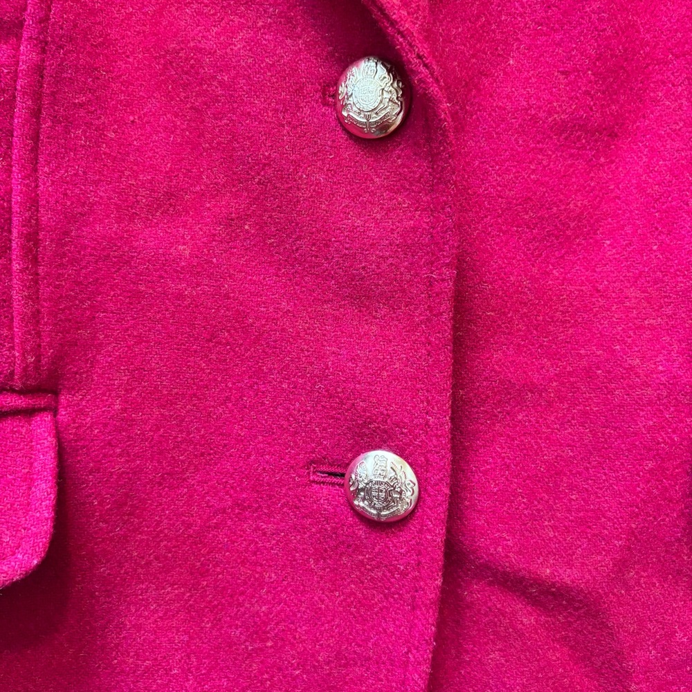 Talbots Women's CLASSIC SHETLAND BLAZER - BICOLOR HERRINGBON wool blend size 16P - Picture 5 of 14